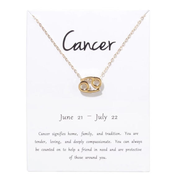Cancer ♋️ Zodiac Sign Necklace - Picture 3 of 5